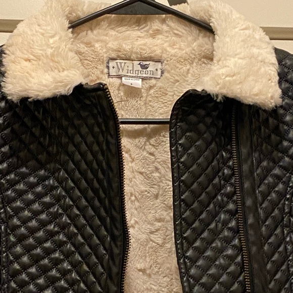 Widgeon Black Faux Leather Jacket - Picture 4 of 6